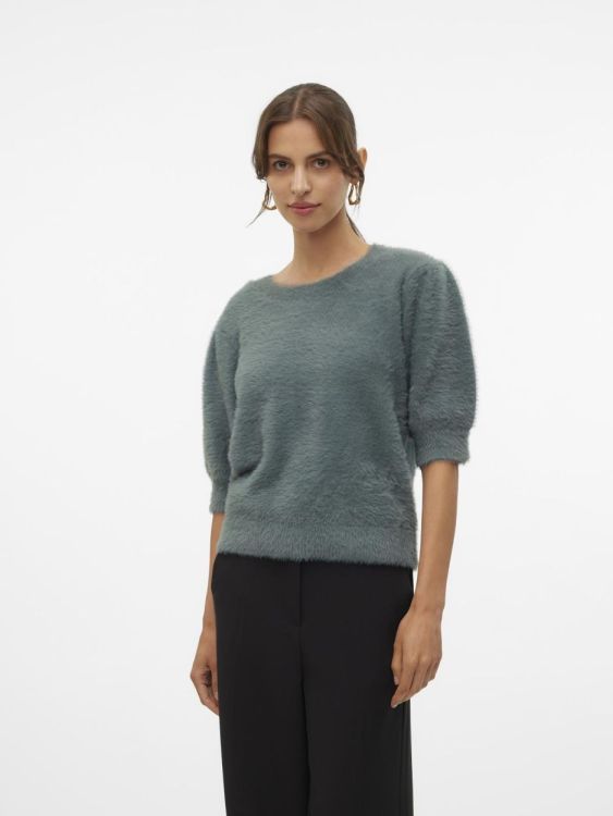 Vero Moda VMALINA 2/4 O-NECK PULLOVER BOO (10310834/Balsam green) - WeekendMode