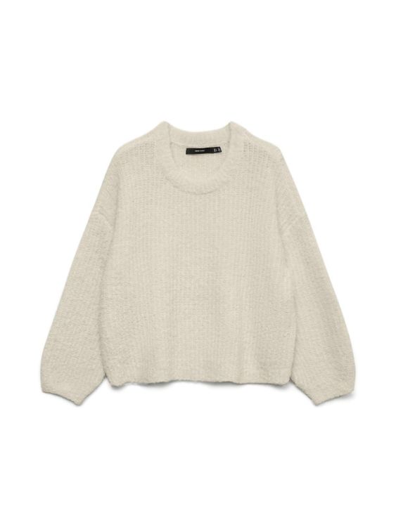 Vero Moda VMCARMEN LS O-NECK PULLOVER (10335014/Birch) - WeekendMode