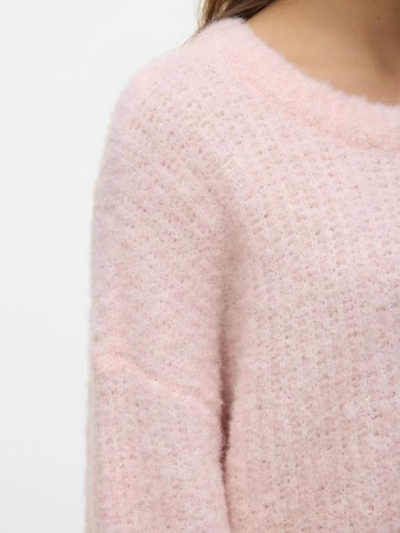 Vero Moda VMCARMEN LS O-NECK PULLOVER (10335014/Pink Dogwood) - WeekendMode