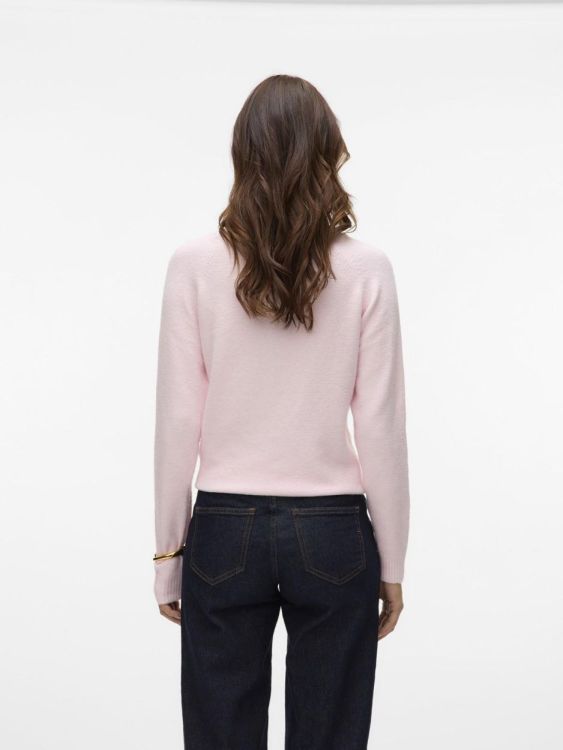 Vero Moda VMDOFFY LS O-NECK BLOUSE GA NOOS (10201022/Pink-A-Boo MELANGE) - WeekendMode