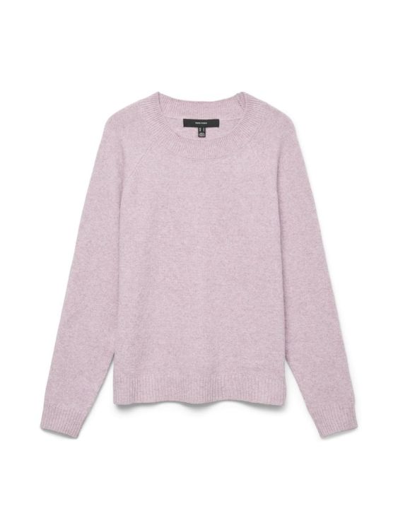 Vero Moda VMDOFFY LS O-NECK BLOUSE GA NOOS (10201022/Pink-A-Boo MELANGE) - WeekendMode