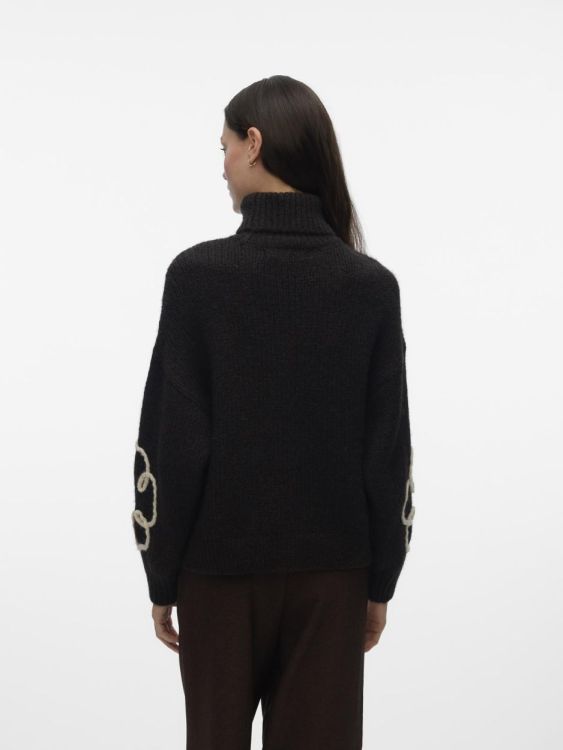 Vero Moda VMFATIMA LS ROLLNECK PULLOVER (10335036/Chocolate Torte W. BIRCH) - WeekendMode