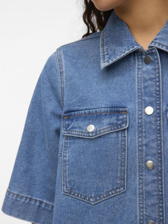Vero Moda VMFENJA 2/4 SHORT DENIM DRESS GA NOOS (10317552/Medium Blue Denim) - WeekendMode