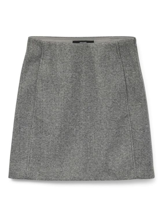 Vero Moda VMFORTUNEALLISON HW SHORT SKIRT GA NOOS (10253954/Medium Grey Melange) - WeekendMode