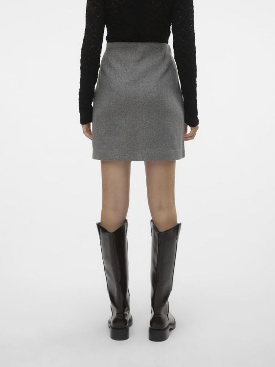 Vero Moda VMFORTUNEALLISON HW SHORT SKIRT GA NOOS (10253954/Medium Grey Melange) - WeekendMode