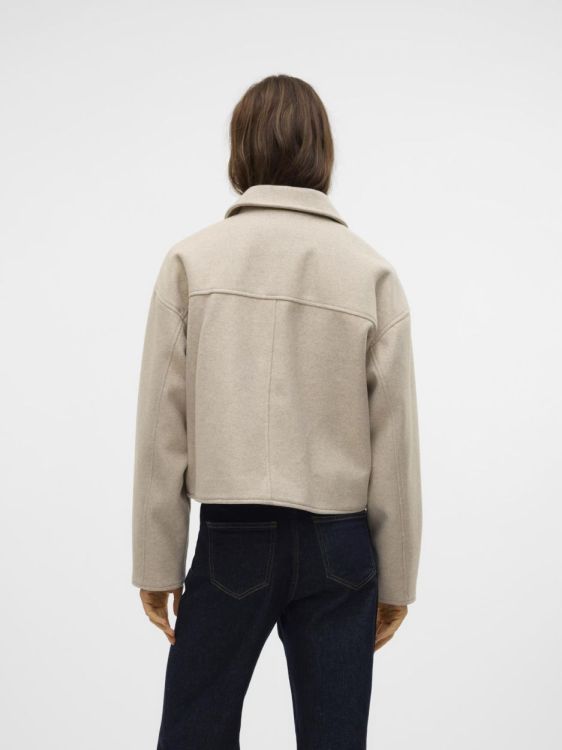 Vero Moda VMFORTUNEFREJ SHORT JACKET GA BOO (10321977/Oatmeal MELANGE) - WeekendMode