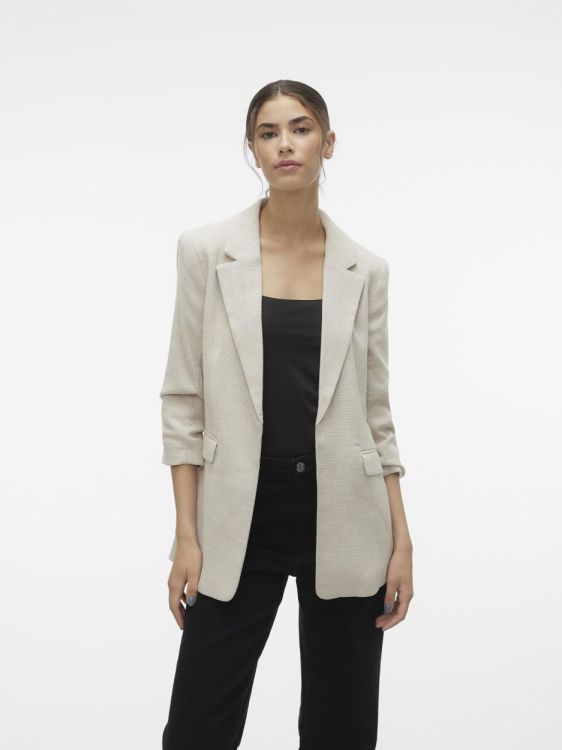 Vero Moda VMFRIDA 3/4 REGULAR BLAZER NOOS (10306404/Oatmeal MELANGE) - WeekendMode