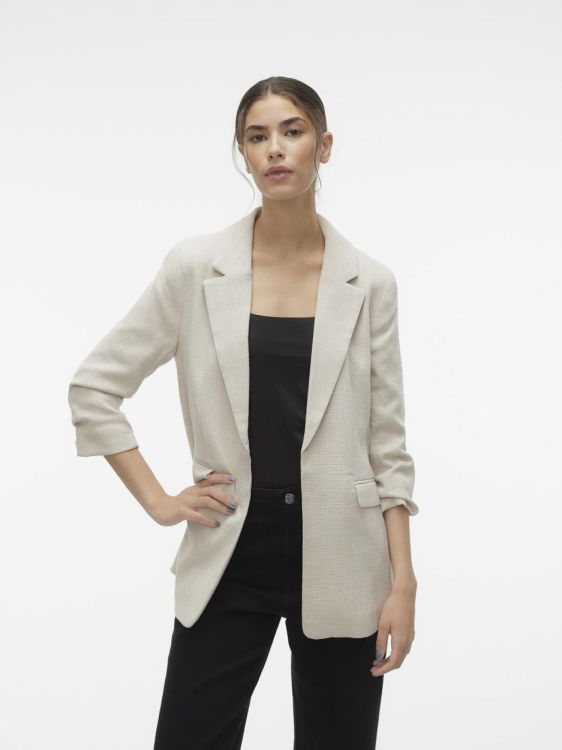 Vero Moda VMFRIDA 3/4 REGULAR BLAZER NOOS (10306404/Oatmeal MELANGE) - WeekendMode