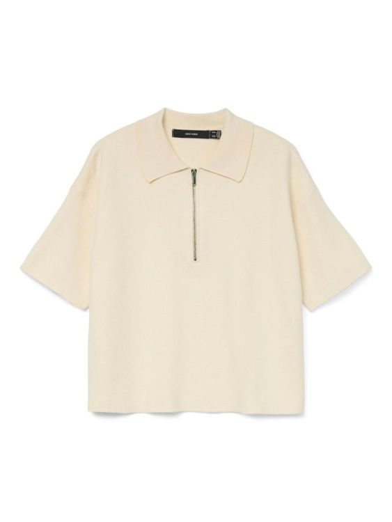 Vero Moda VMGOLD 2/4 POLONECK PULLOVER (10332164/Birch) - WeekendMode