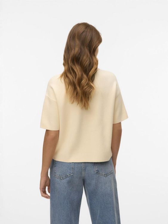 Vero Moda VMGOLD 2/4 POLONECK PULLOVER (10332164/Birch) - WeekendMode