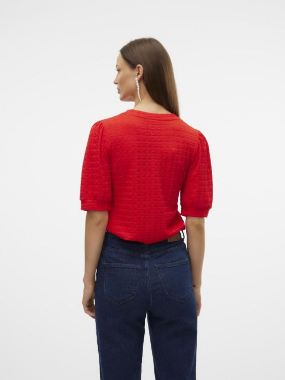 Vero Moda VMIDA 2/4 SHORT TOP JRS GA (10321705/Fiery Red) - WeekendMode