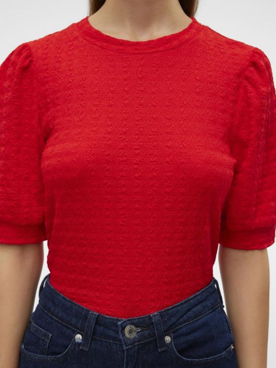 Vero Moda VMIDA 2/4 SHORT TOP JRS GA (10321705/Fiery Red) - WeekendMode