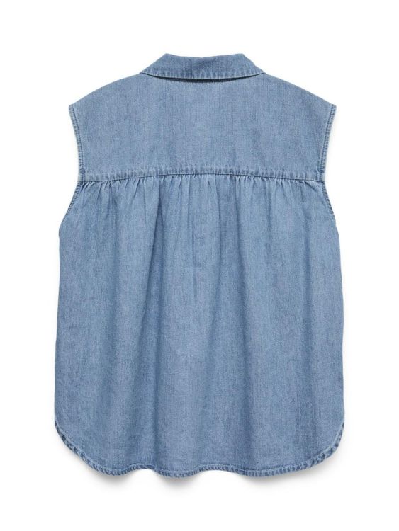 Vero Moda VMINES SL DENIM TOP YO373 (10343014/Light Blue Denim) - WeekendMode