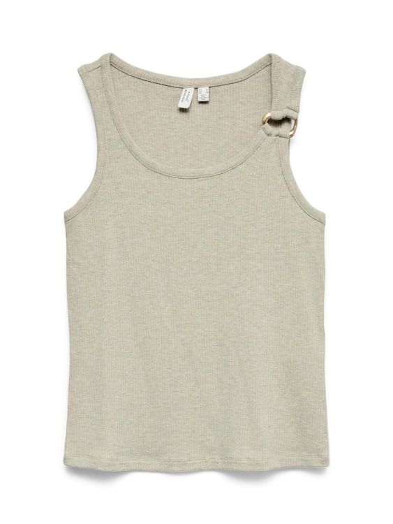 Vero Moda VMKIKI S/L O-NECK TOP JRS BTQ (10346067/Birch MELANGE) - WeekendMode