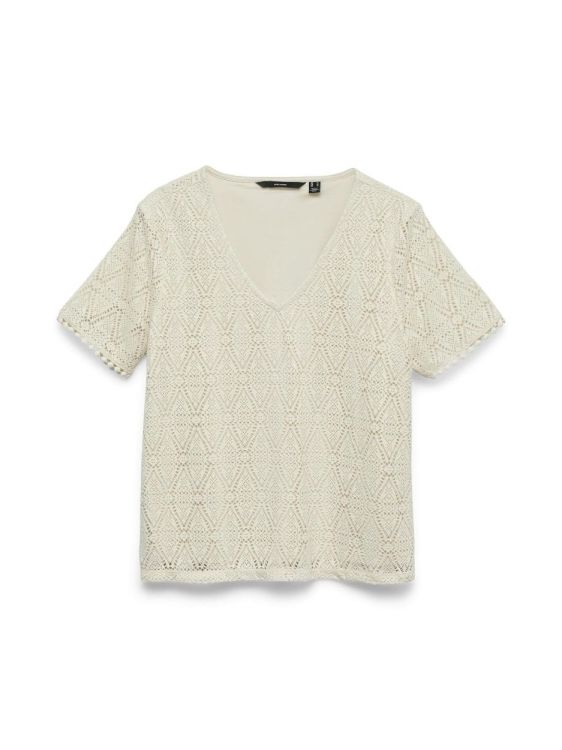 Vero Moda VMMAYA SS V NECK TOP JRS (10325037/Birch) - WeekendMode