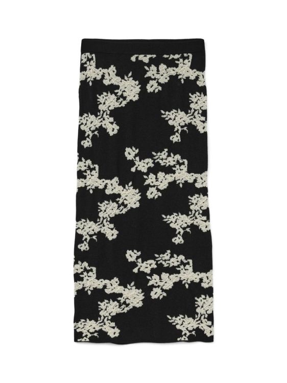 Vero Moda VMNANCY NW 7/8 SKIRT BOO REP (10331453/Black W. BIRCH FLOWER) - WeekendMode
