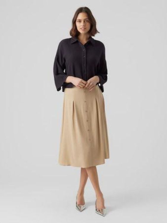 Vero Moda VMNATALI CROP SHIRT WVN GA NOOS (10279685/Black) - WeekendMode