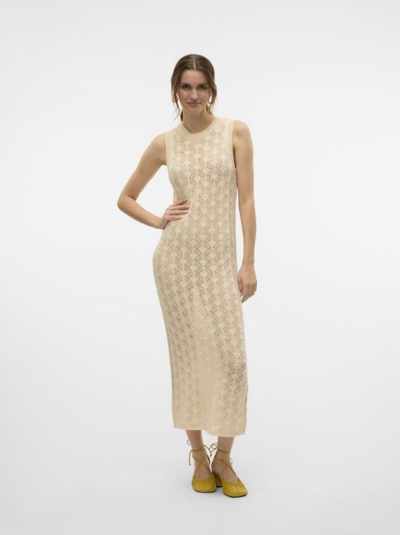Vero Moda VMNEWVERENA SL O-NECK CALF DRESS BOO (10321553/Birch) - WeekendMode