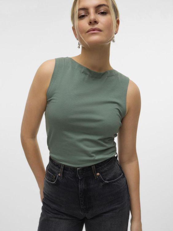 Vero Moda VMPANDA MODAL SL TOP JRS NOOS (10314416/Laurel Wreath) - WeekendMode