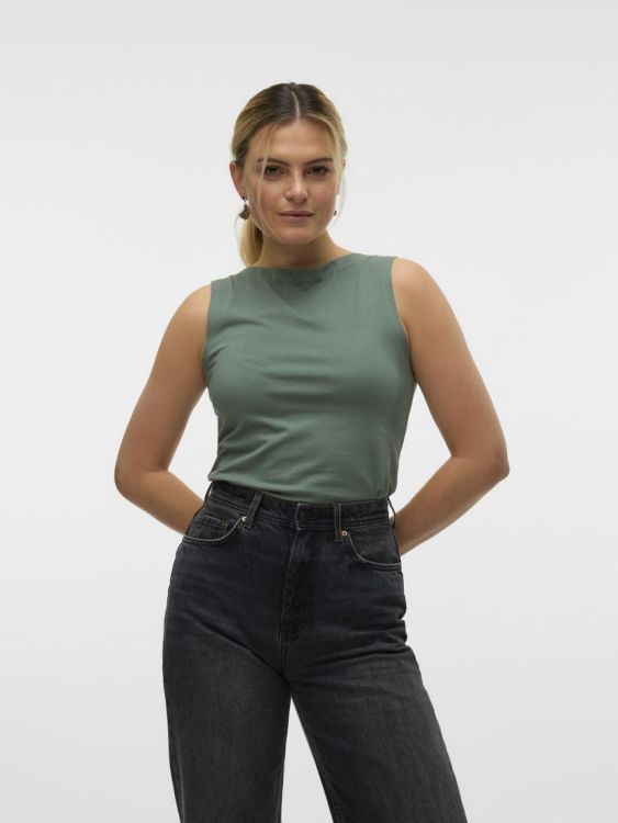 Vero Moda VMPANDA MODAL SL TOP JRS NOOS (10314416/Laurel Wreath) - WeekendMode