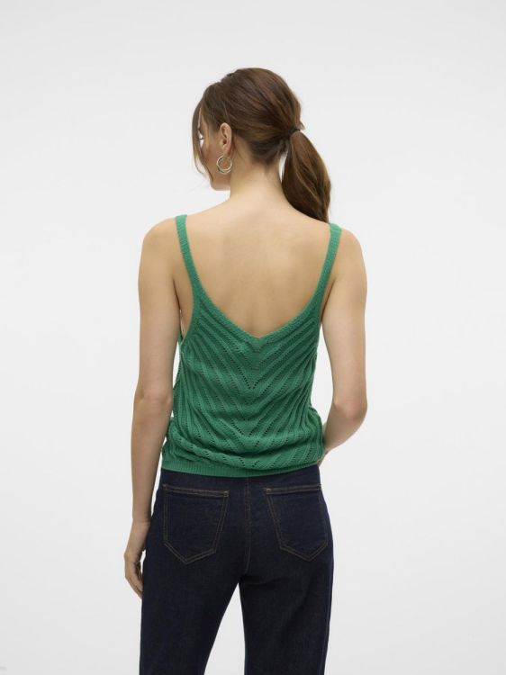 Vero Moda VMPERU SL V-NECK TOP (10326463/Bosphorus) - WeekendMode