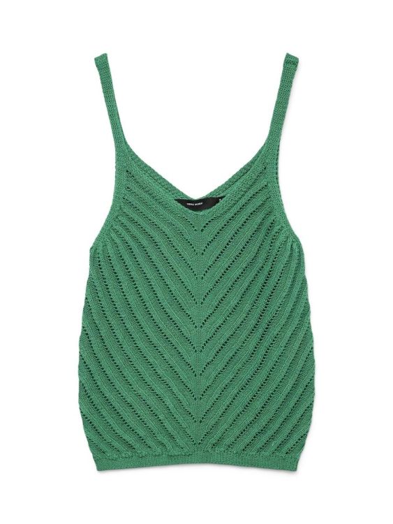 Vero Moda VMPERU SL V-NECK TOP (10326463/Bosphorus) - WeekendMode