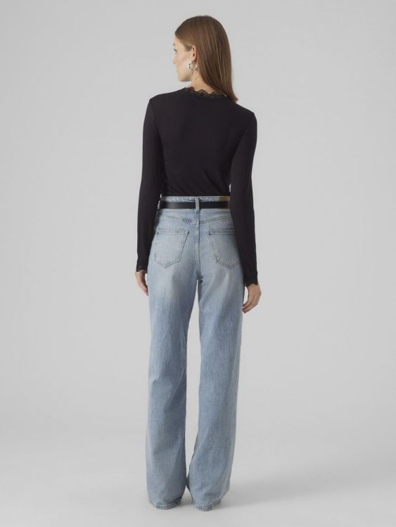 Vero Moda VMROSA LS HIGHNECK TOP GA JRS NOOS (10295141/Black) - WeekendMode