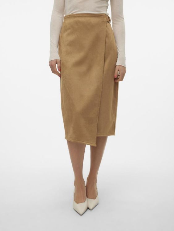 Vero Moda VMTHEA HW CALF SKIRT (10310930/TIGERS EYE) - WeekendMode