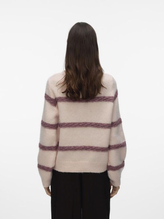 Vero Moda VMZADA LS O-NECK PULLOVER (10334970/Pink Dogwood W. ROSE BROWN) - WeekendMode