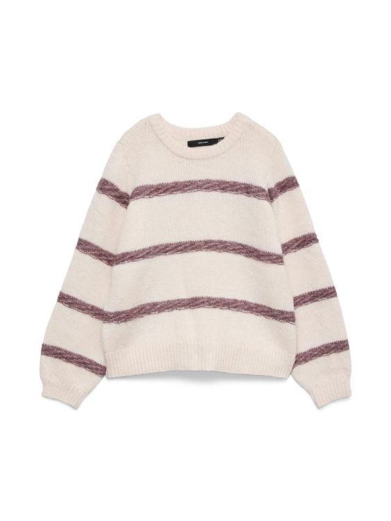Vero Moda VMZADA LS O-NECK PULLOVER (10334970/Pink Dogwood W. ROSE BROWN) - WeekendMode