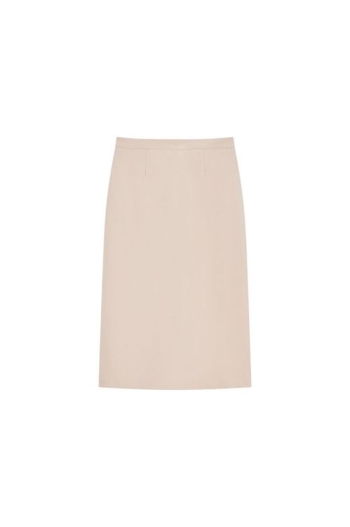 Vila Joy MID SKIRT (BERTILLA-L-42-I/BEIGE) - WeekendMode