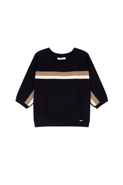 Vila Joy PULL 3/4 SLEEVES (EGLANTINE-L18-L/BLACK) - WeekendMode