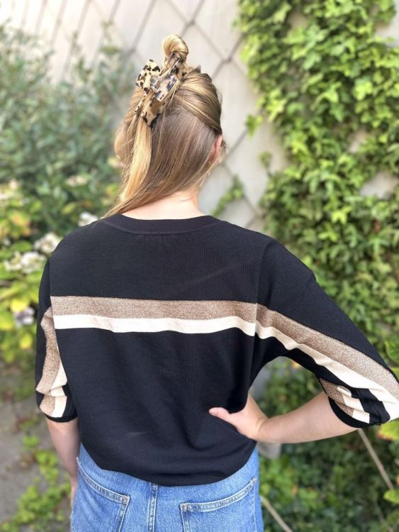 Vila Joy PULL 3/4 SLEEVES (EGLANTINE-L18-L/BLACK) - WeekendMode