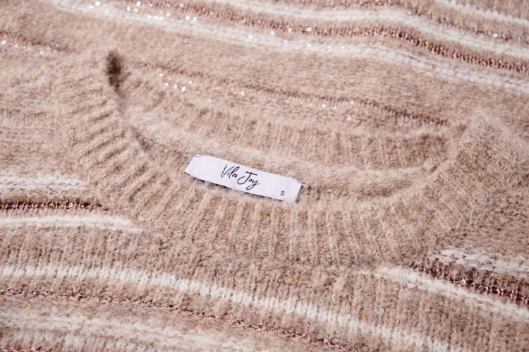 Vila Joy PULL LONG SLEEVES (PRISCILLA-L-12-S/BEIGE MELANGE) - WeekendMode