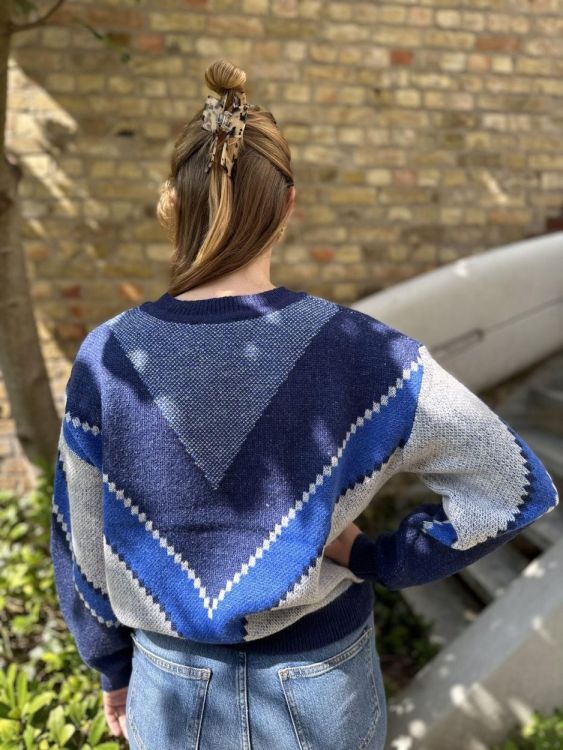 Vila Joy PULL LONG SLEEVES (MARJOLAINE-L-12-I/NAVY) - WeekendMode