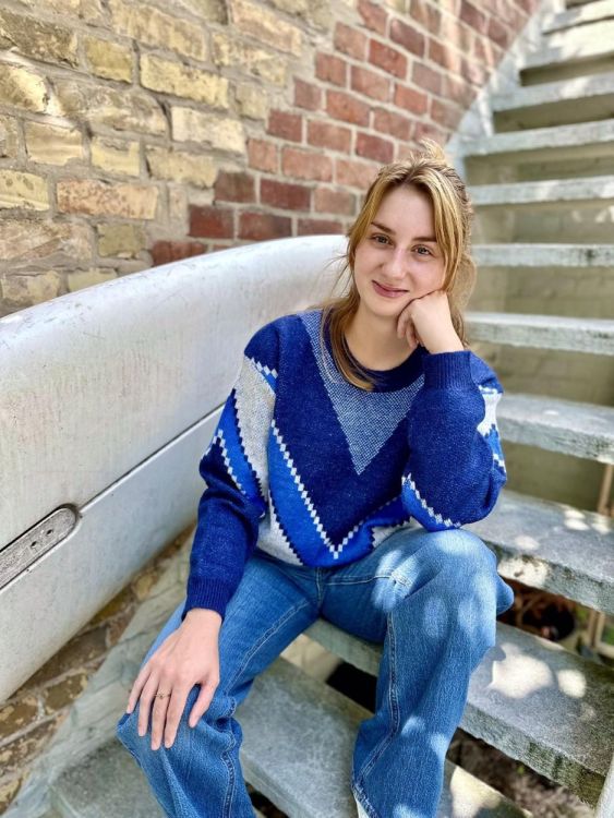 Vila Joy PULL LONG SLEEVES (MARJOLAINE-L-12-I/NAVY) - WeekendMode