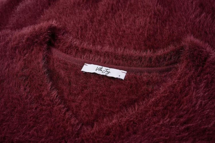 Vila Joy PULL LONG SLEEVES (ISADORA-L-12-X/MEDIUM BORDEAUX) - WeekendMode