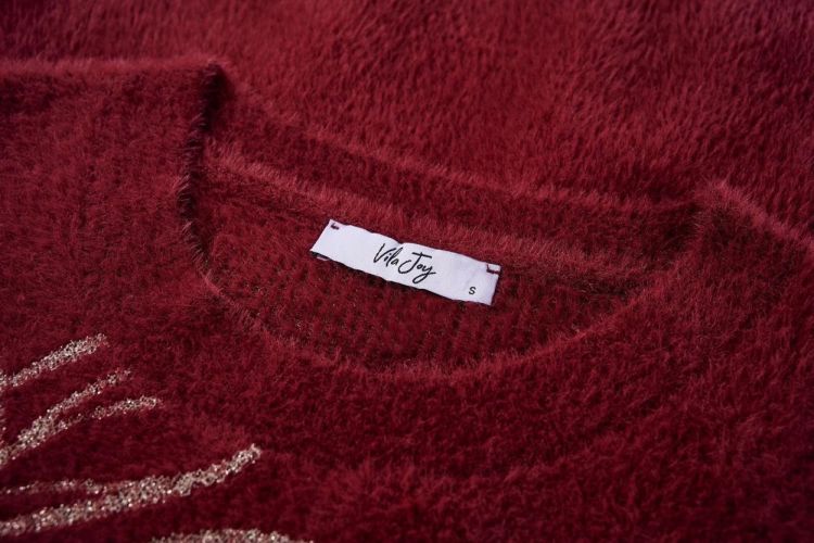 Vila Joy PULL LONG SLEEVES (MARJOLAINE-L-12-B/MEDIUM BORDEAUX) - WeekendMode