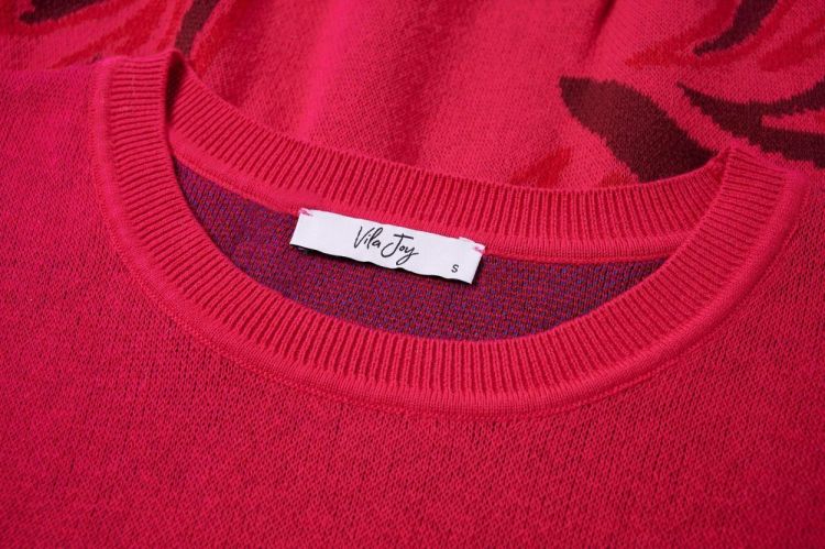 Vila Joy PULL LONG SLEEVES (ARABELLE-L-12-N/DARK PINK) - WeekendMode