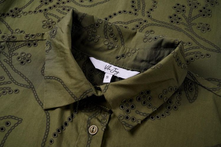 Vila Joy SHIRT LONG SLEEVES (PRISCILLA-L-22-E/KHAKI) - WeekendMode