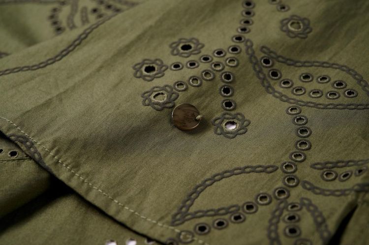 Vila Joy SHIRT LONG SLEEVES (PRISCILLA-L-22-E/KHAKI) - WeekendMode