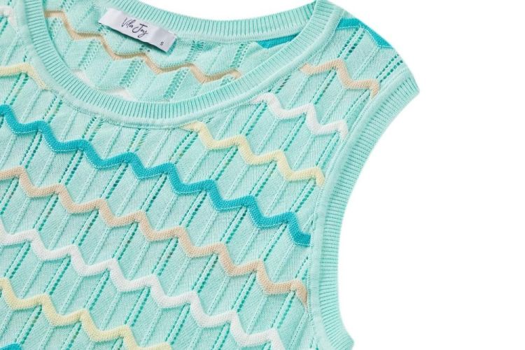 Vila Joy Top (ANTONIA-L-10-F/AQUA) - WeekendMode