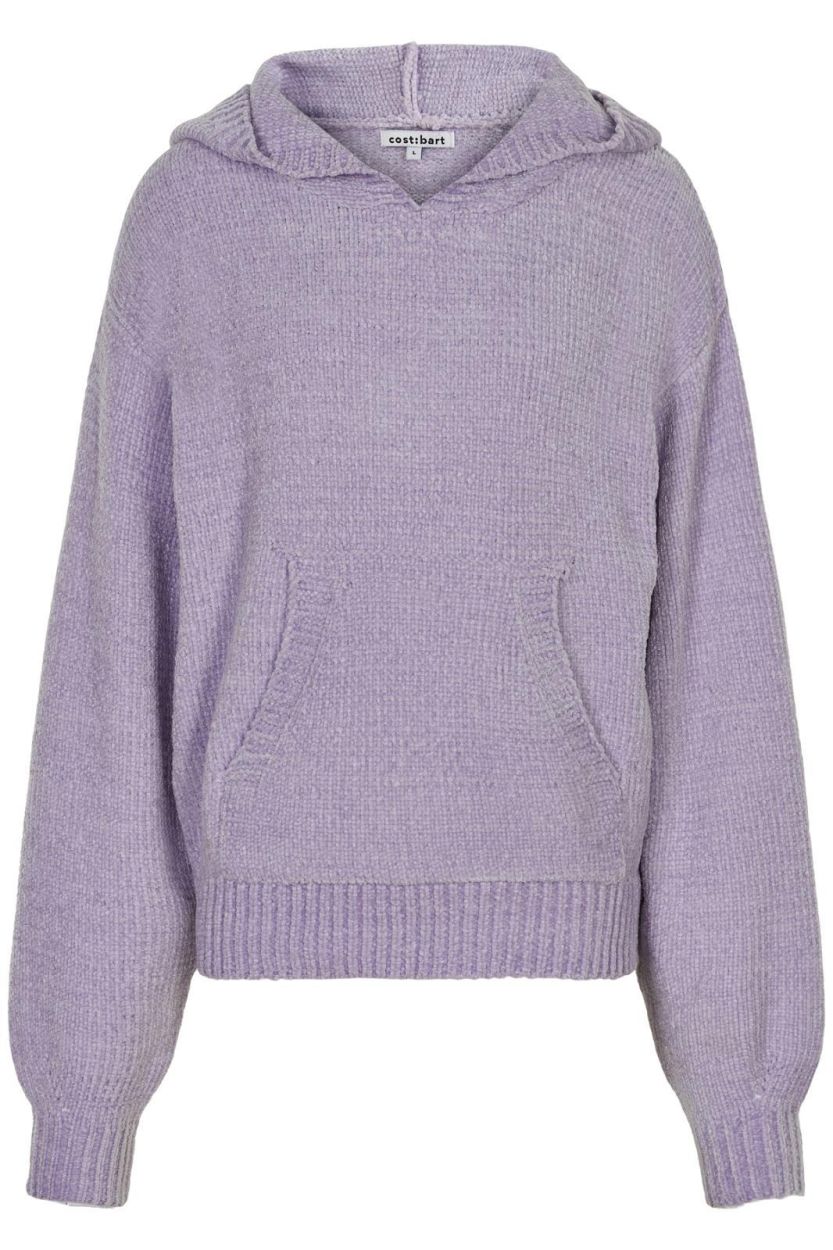 Cost:bart CBPoxy Knitted Hoodie (C4862/Lavender Blue) - WeekendMode
