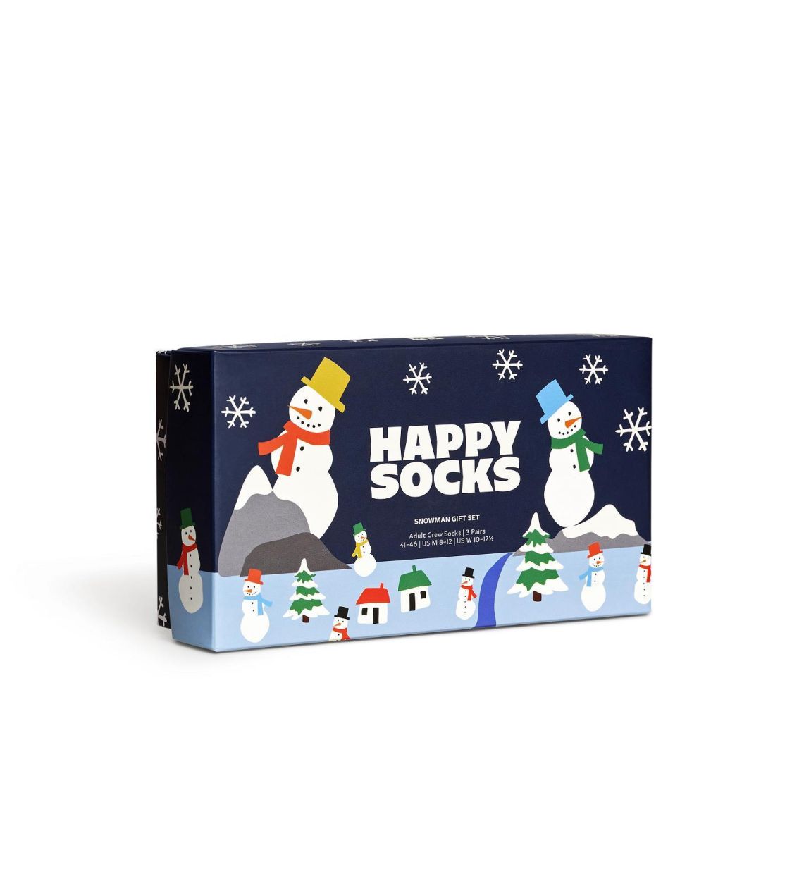 Happy Socks 3-Pack Snowman Socks Gift Set (P000332) - WeekendMode