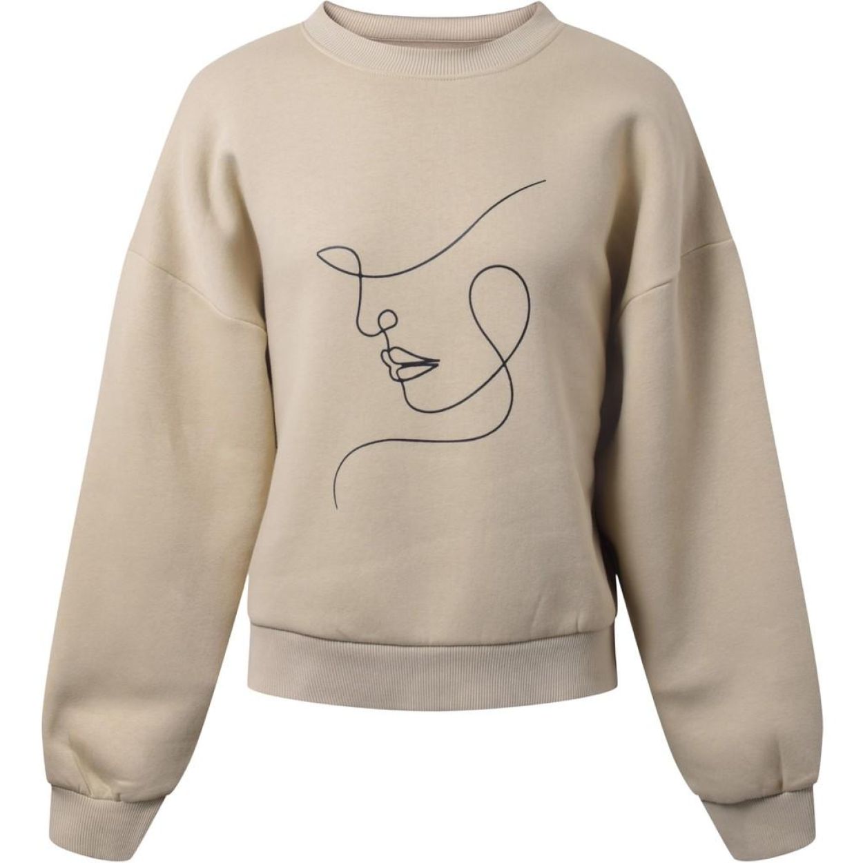 HOUNd Sweatshirt w. lineart (7230869/105 Sand) - WeekendMode