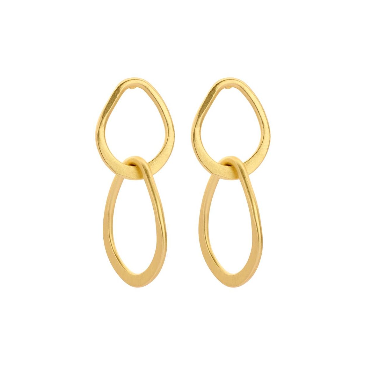 Les Cordes Oorbellen DOREMI (80001508/Goudkleurig mat) - WeekendMode