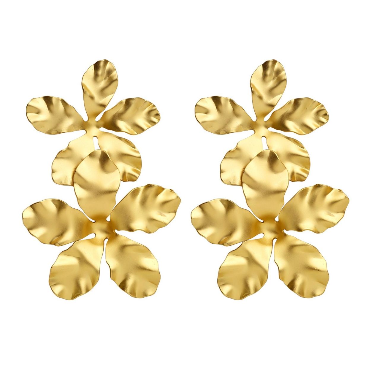 Les Cordes Oorbellen DORIS (80001488/Goudkleurig mat) - WeekendMode