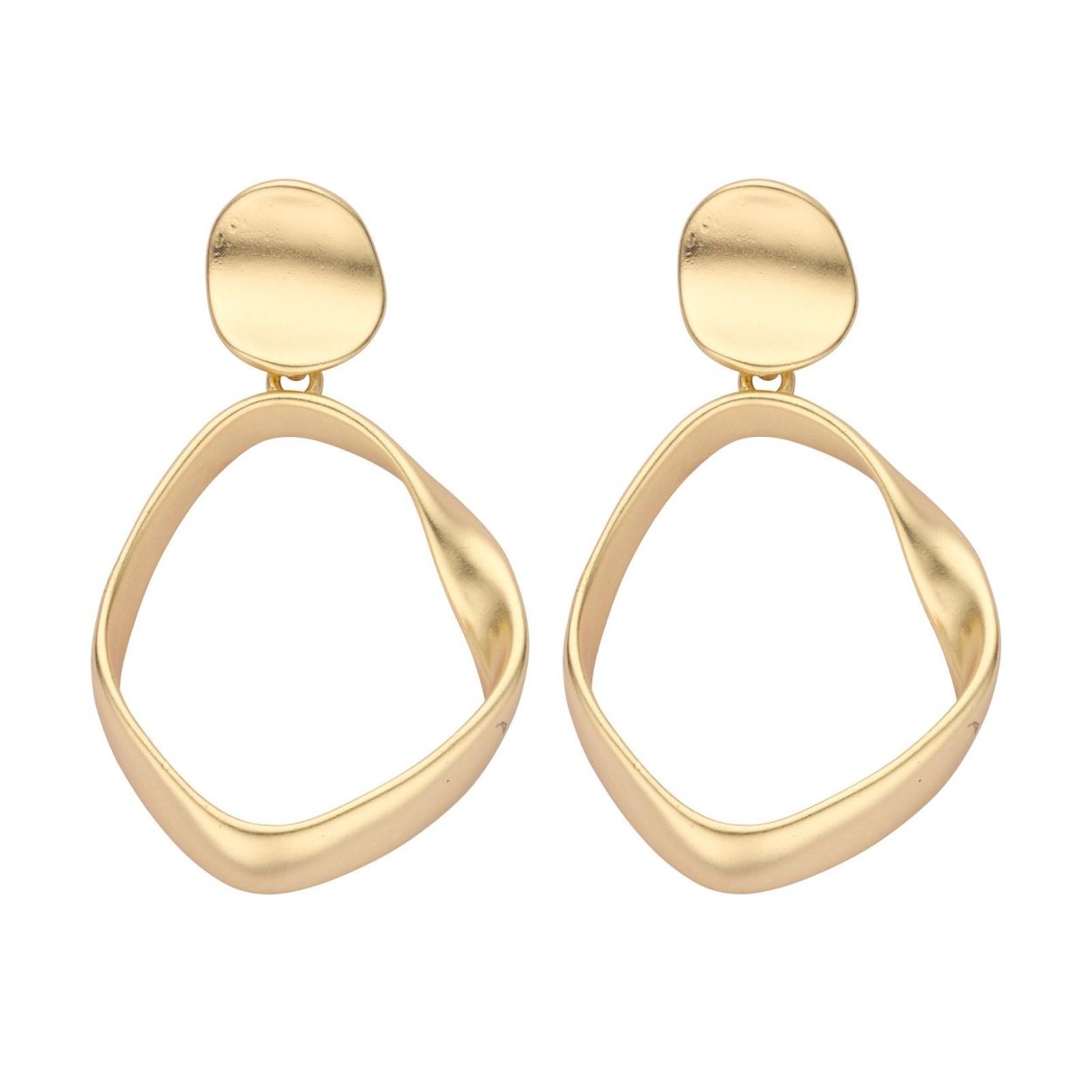 Les Cordes Oorbellen ORB3 (80001276/Goudkleurig mat) - WeekendMode