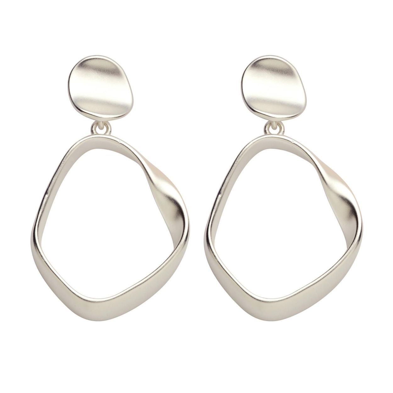 Les Cordes Oorbellen ORB3 (80001277/Zilverkleurig mat) - WeekendMode