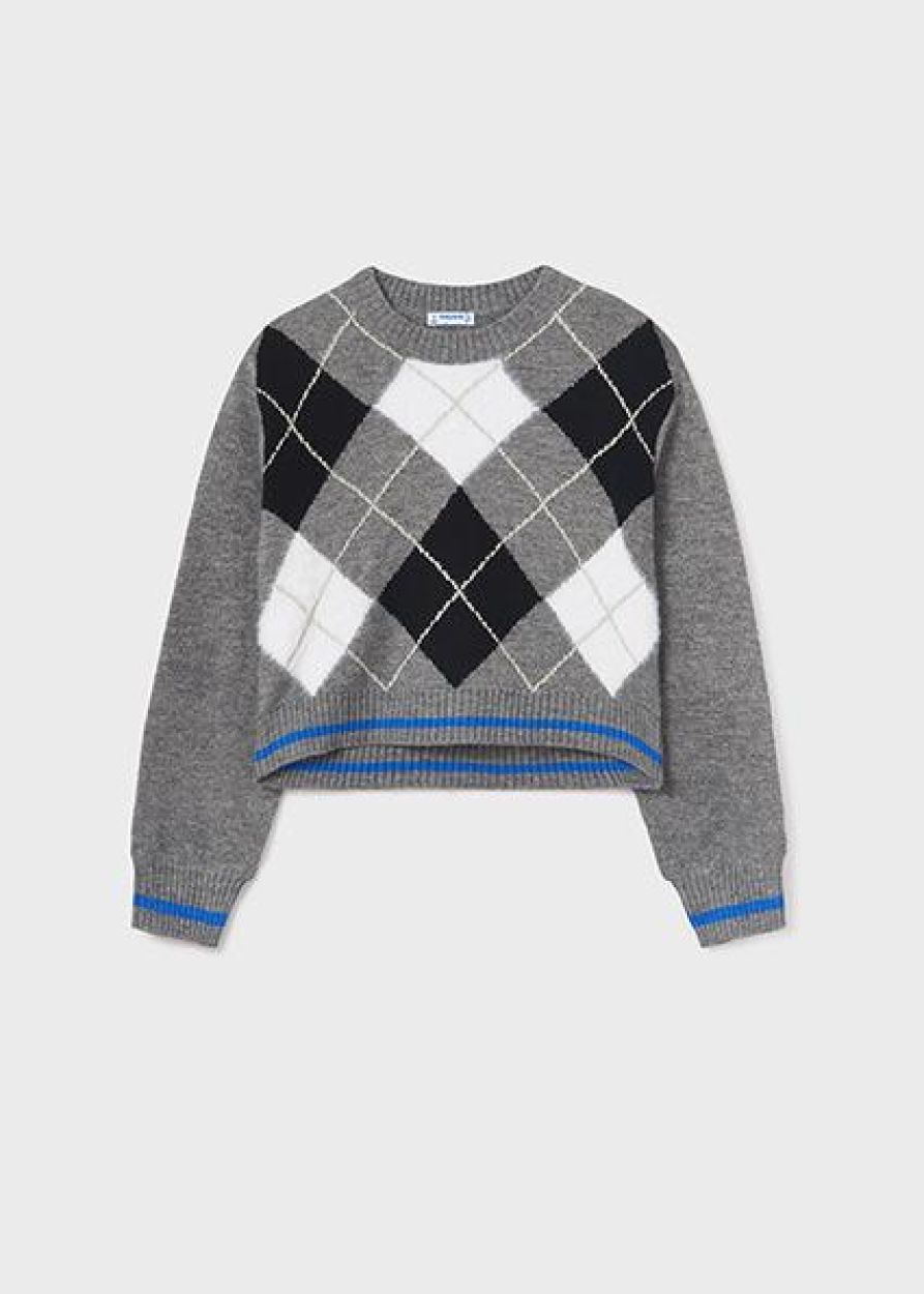Mayoral Teens Sweater (8G.7309/Steel) - WeekendMode
